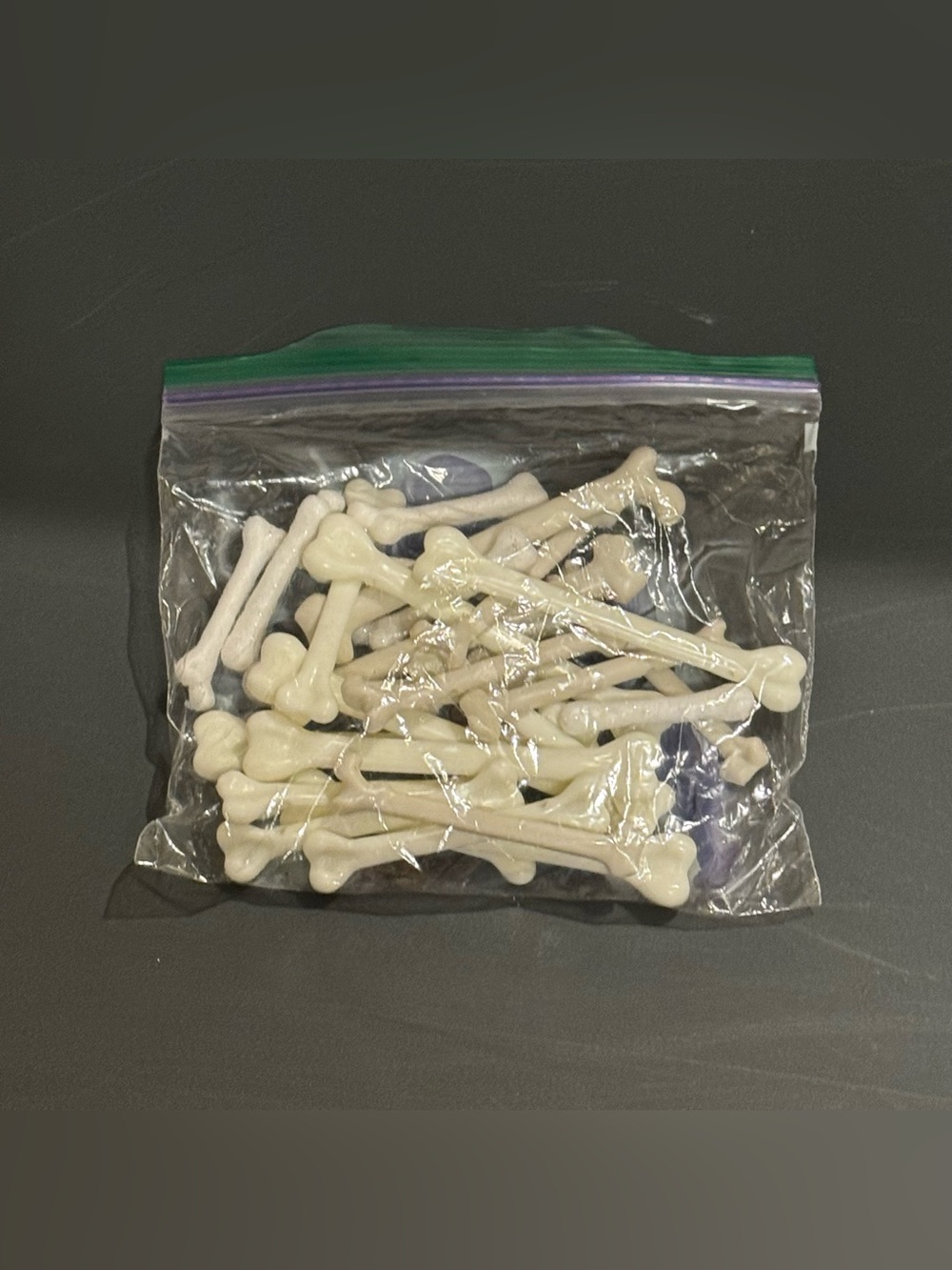 White Plastic Bone Party Picks - Pack of Decorative Bones